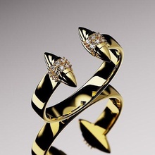 Cara Ring Schmuck Platin Juwel Engagement Luxus druckbar Mode Gold Karat Oval Diamant drucken Ringe 3d print model - Mito3D
