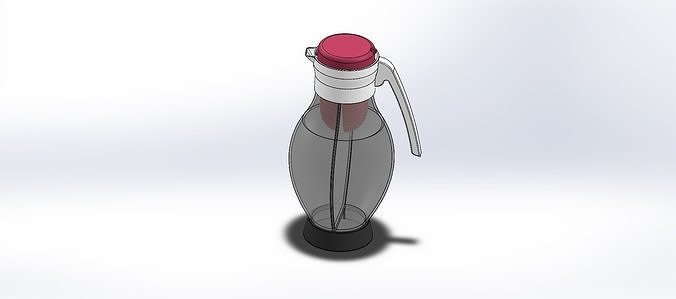 caraffa ciotole decanter bicchiere vino bevanda cucina interni bottiglia brocca cristalleria Casa cenare 3D print model - Mito3D