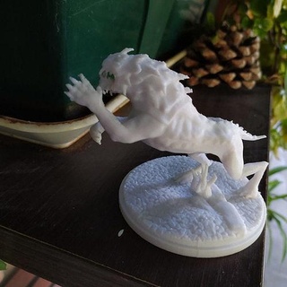 Caragor terra videogame fera monstro Admirador arte dnd bigorna esculturas 3d print model - Mito3D