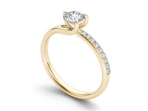 carati diamante squillare gioielleria oro stampabile argento gioiello anelli gemma nozze Fidanzamento brillante platino sterlina moda 3d print model - Mito3D