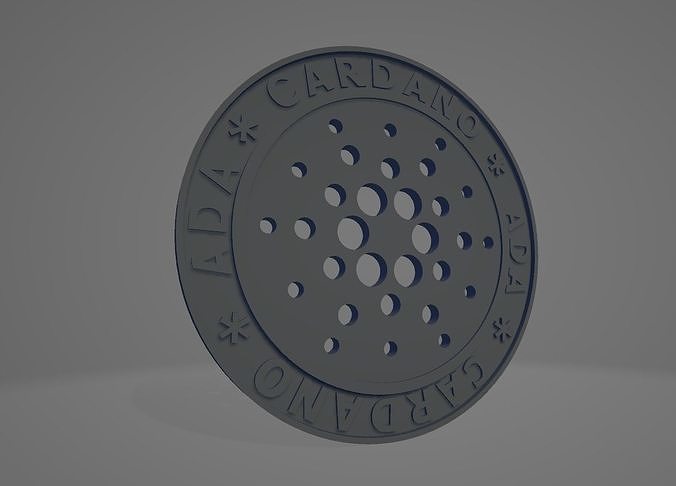 cardano moeda crypro bitcoin 3d 3dprint impressão arte moedas Distintivos 3D print model - Mito3D