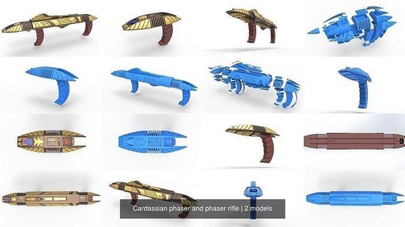 cardassian Phaser Gewehr Blaster Cosplay Stütze Weltraum Replik Star Trek Phaserrfle Hobby DIY 3d print model - Mito3D