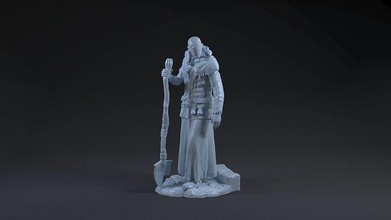 caretaker 3d witcher character rpg game sculpture hero statue figure pc videogame video equipment toy player hearts stone games toys 3d print model - Mito3D