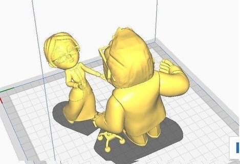 carl ellie avventura figura dibujo carattere arte sculture 3d print model - Mito3D
