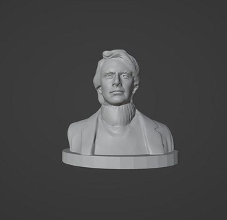 Carl sagan Carlsagan Astronom Wissenschaftler Schriftsteller außerirdisch Kunst Skulpturen 3d print model - Mito3D