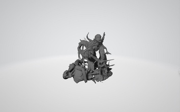 carnificina estátua of demônio arte maravilha desenho animado quadrinho homem aranha açao 3dprint diversão escultura esculpir figura ação herói anti movimento perigo veneno esculturas 3d print model - Mito3D