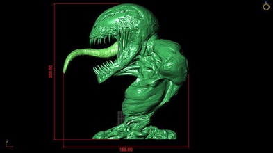 carneficina fallimento veleno figurina figura statua uomo ragno malvagio arte 3d stampa stampabile giochi giocattoli 3d print model - Mito3D