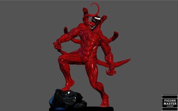 carnage venom movie woody harrelson statue 3d print art sculptures 3d print model - Mito3D