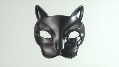 karnaval maskesi - kedi gözlüğü maske masque masquerade prop kostüm farsang gözlük stil takı antika dekorasyon Moda Aksesuar aksesuar lüks kılık değiştirme moda Cadılar Bayramı 3d print model - Mito3D