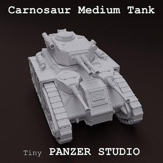 carnosaur medium tank 42k grimdark carnodon 30k leman russ predator astra militarum games toys board wargaming proxy miniatures 28mm ww1 ww2 3d print model - Mito3D