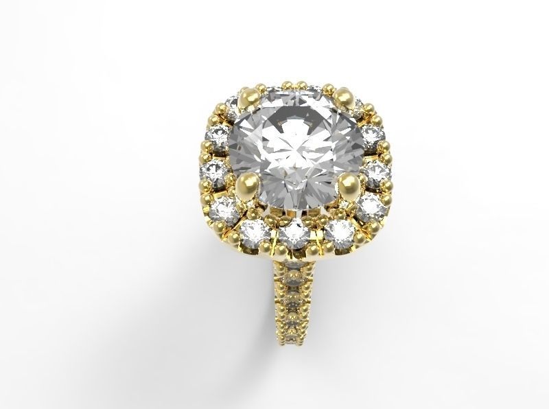 carre bague 00 bijoux de l'anneau le diamant les pierres précieuses pierre précieuse anneaux 3D print model - Mito3D