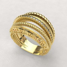 carrera melodia ring jewelry replica brand diamonds diamond printable precious fashion rings 3d print model - Mito3D