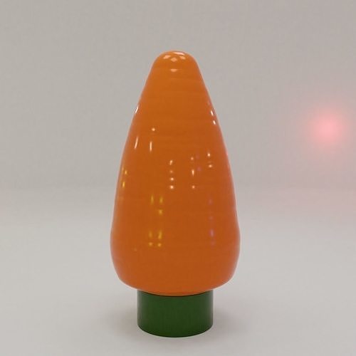 carrot container cap hole plug house kitchen dining 3D print model - Mito3D