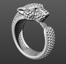 carte cat ring jóias ouro jóia precioso anel platina anéis 3d print model - Mito3D