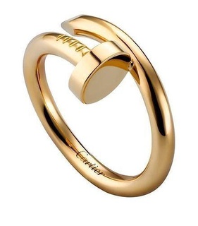 cartier juste un clou ring jewelry rings gold jewellery jewel 3d print model - Mito3D
