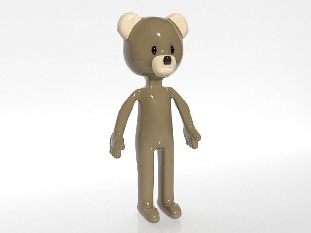 cartoon bear figurine toy art sculptures 3D print model - Mito3D