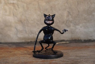 desenho animado gato ficar pé horror jogos personagem flexível fnaf assustador estatueta miniatura brinquedos bonnie predador caçador bruxas filme 3d 3dmodel 3d print model - Mito3D