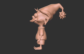 karikatur elfo mini figure enttäuschung zahl illustration fantastisch tv kunst mittelalterlich druckbar teile lächeln glücklich süßigkeiten fantasie spiele spielzeuge 3d print model - Mito3D