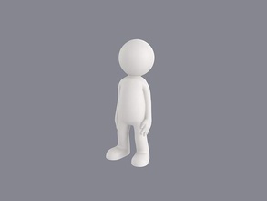 desenho animado homem 3d impressão 001 borda jogos pose brinquedo ficar pé stl objeto imprimível estilo decoração arte esculpir figura escultura estátua estatuetas 3d print model - Mito3D