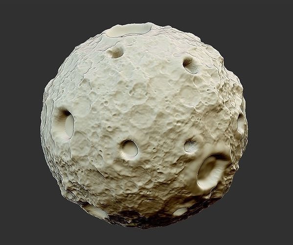 desenho animado lua planeta astronomia espaço natureza decoração enfeite ornamentado estátua escultura arte esculturas 3D print model - Mito3D