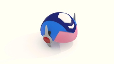 cartoon robot helmet model crh8 sport sphere ball racing 3d printable cap head glass robotics sci fi hobby diy 3d print model - Mito3D