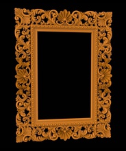 carved cnc 3d rectangular model mirror frame print house 3dprint architectural architecture baroque basrelief carving classical decor decoration details element interior ornament relief wall 3d print model - Mito3D