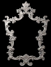 sculpté cadre 3 baroque rétro luxe conception ornemental rococo victorien classique décoratif ancien décor orné mur miroir roccoco maison décoration intérieur 3d print model - Mito3D