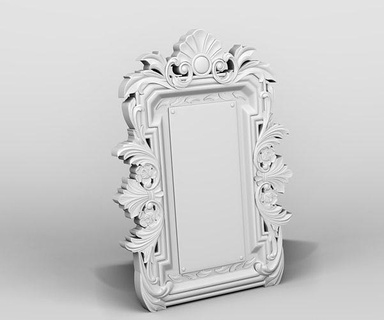 scolpito specchio arredamento ornamento ornamentale architettonico stampa 3dprintmodel medievale Casa 3d print model - Mito3D