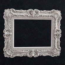 carved picture frame baroque mirror barocco decorative wall ornate ancient antique decor houseware interior design painting photo architectural art sculptures 3d print model - Mito3D