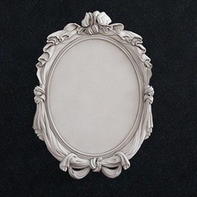 carved picture frame mirror baroque wall relief ring ornate ancient antique pendant jewelry crown interior painting photo architectural art sculptures 3d print model - Mito3D