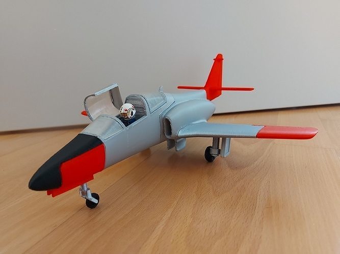 casa 101 lego aircraft airplane jet fighter plane toy military games toys 3D print model - Mito3D