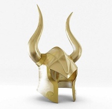 casco armadura de capricornio cabra shura helmet caballero zodiaco saint seiya oro dorado atena santuario hobby diy 3d print model - Mito3D