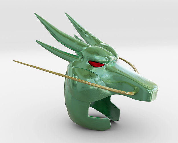 kasko armadura ejderha shiryu kask aziz seiya beyefendi zodiaco bronce hobi kendin yap 3D print model - Mito3D