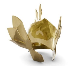 casco armadura piscis peixes pez afrodita capacete cavalheiro zodíaco oro dourado santo seiya santuário atenas agua passatempo faça 3d print model - Mito3D