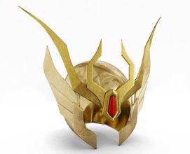 casco armadura de virgo virgen shaka helmet caballero zodiaco oro dorado santuario atena saint seiya hobby diy 3d print model - Mito3D