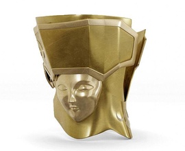 casco géminis gemelos caballero armadura dorado oro santo seiya saga atenas santuario zodiaco pasatiempo bricolaje diy 3d print model - Mito3D