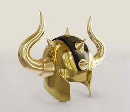 casco de tauro toro oro dorado helm gürteltier gentleman zodiaco heilige seiya aldebaran heiligtum athen hobby diy 3d print model - Mito3D
