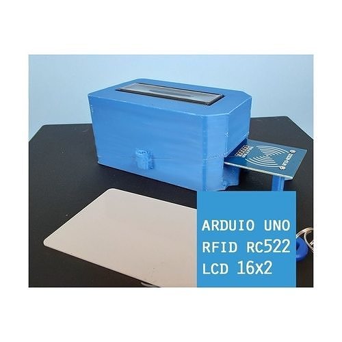 astuccio guaina arduino rfid lcd scatola rc522 passatempo fai robotica 3D print model - Mito3D