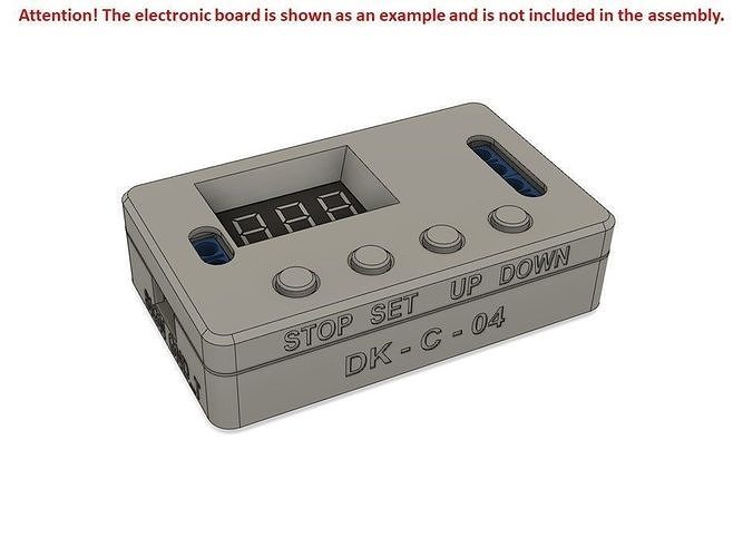 caso bainha eletrônico borda dk c 04 eletrônicos controlador demora retransmissão engenharia montagem faça gadget rc dispositivo projetando precisão cronômetro tecnologia eletricidade exibição caixa passatempo 3D print model - Mito3D