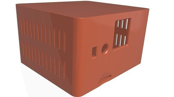 Fall Mantel Himbeere pi 2 Modul Box zero2 drucken 3dprint Orange Abs pla Elektronik Hobby DIY 3d print model - Mito3D