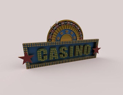 casino signboard casinosignboard slot slotmachine roulette fantasy challenge hobby diy 3d print model - Mito3D