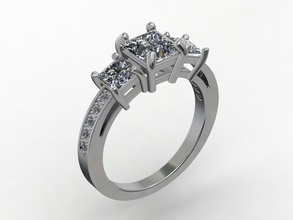 concreto fechado azures jóias anel o cad impressão modelos 3d industrial outros anéis 3d print model - Mito3D