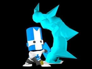 castle crasher blue xbox videogames ice games toys 3d print model - Mito3D