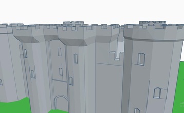castello medievale 3d modello fortezza età cavalieri crociati Giochi giocattoli 3d print model - Mito3D