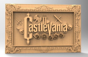 castlevania 3d relief video game videogame konami mario nintendo dracula vampire gothic art sculptures 3d print model - Mito3D