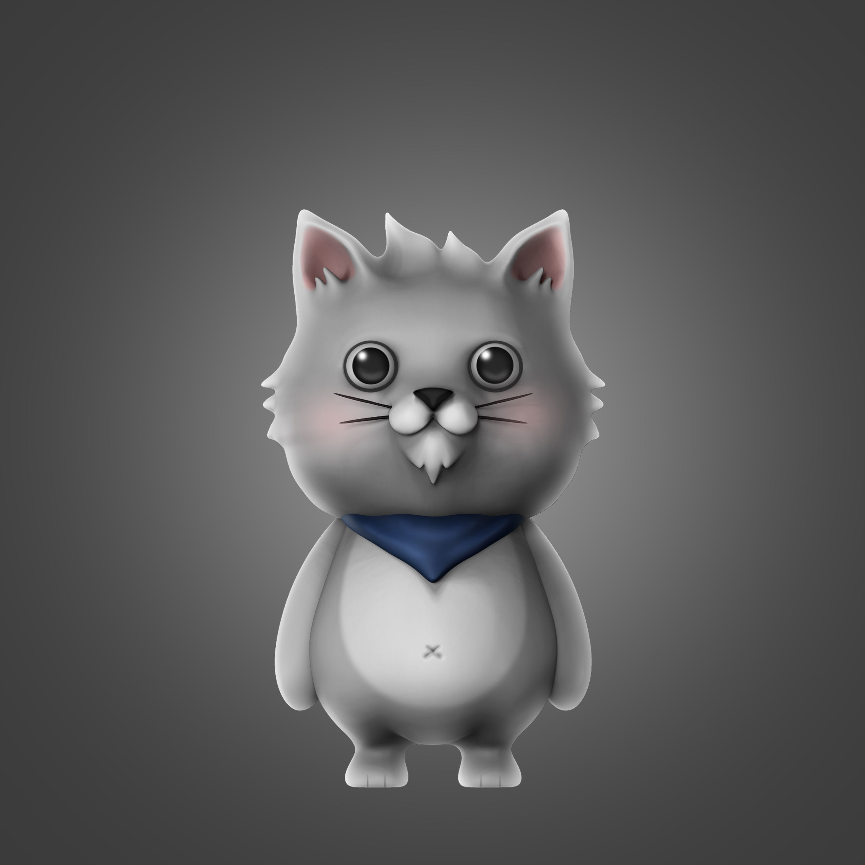 cat 3d model print games-toys toy character game animal games toys 3D print model - Mito3D