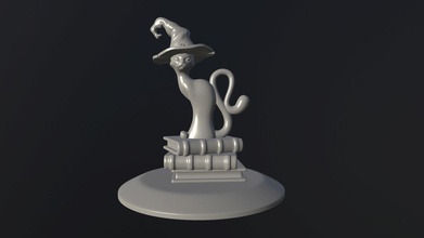 cat modelo 3d de impresión juegos-juguetes animal carácter juego juegos los juguetes juguete la sombrero 3d print model - Mito3D