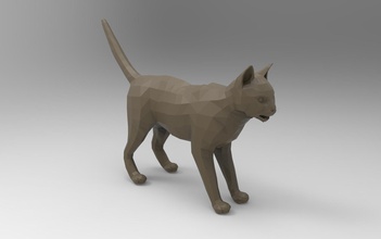 gatto 3d stampabile modello giocattolo animali giochi giocattoli 3d print model - Mito3D