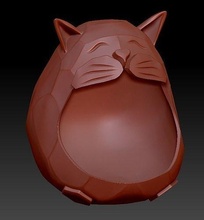 cat candy bowl pottery flower sculpture savings houseware porcelain nature dining room ingot container buffet snacks plastic party dish house decor 3d print model - Mito3D