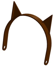 kedi kulakları moda cosplay kulaklar Kaplan kafa bandı başlık baş diğer 3d print model - Mito3D